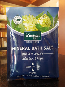 Valerian and hops mineral bath salt