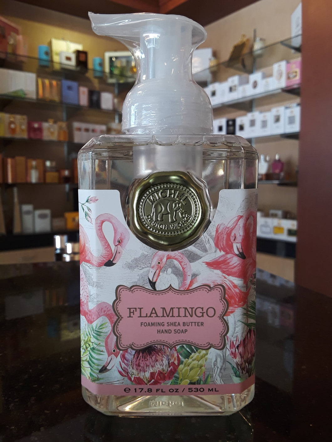 Flamingo hand soap